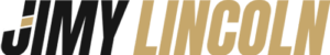 Jimy Lincoln logo in bold, slanted Anton lettering, with charcoal “Jimy,” gold “Lincoln,” and a gold diagonal accent through the J.